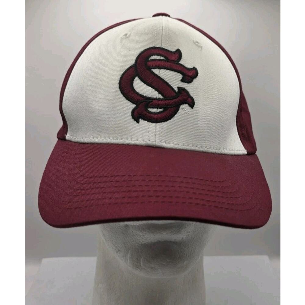Captivating Headgear South Carolina Gamecocks Strapback Cap Hat Red White NCAA